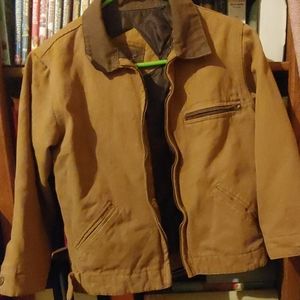 Boys quilted canvas jacket size 6.